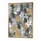 Designart - Gold Glamour Squares II - Modern & Transitional Canvas in Gold Frame